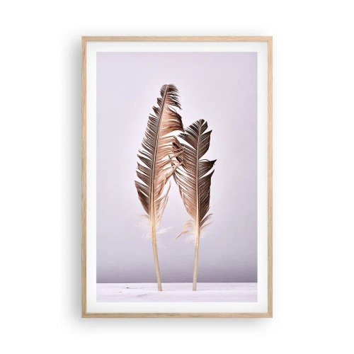 Póster en marco roble claro - Contra la nada - 61x91 cm