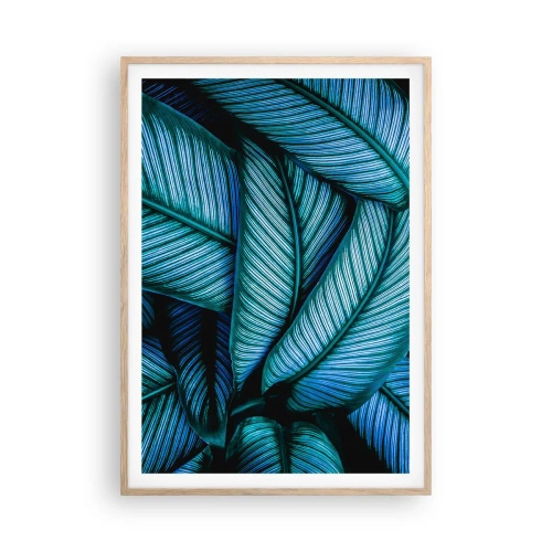 Póster en marco roble claro - Líneas de vida - 70x100 cm