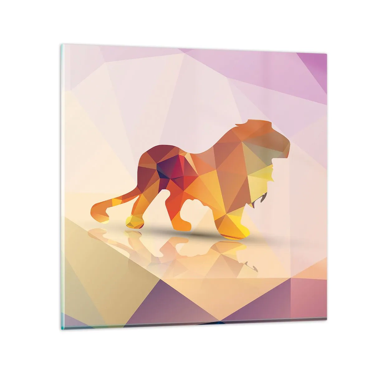 Cuadro sobre vidrio - Impresiones sobre Vidrio - El rey de los diamantes - 40x40 cm