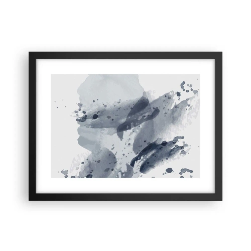 Póster en marco negro - Un estudio sobre la naturaleza del agua - 40x30 cm