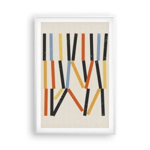 Póster en marco blanco - Composición horizontal - 61x91 cm