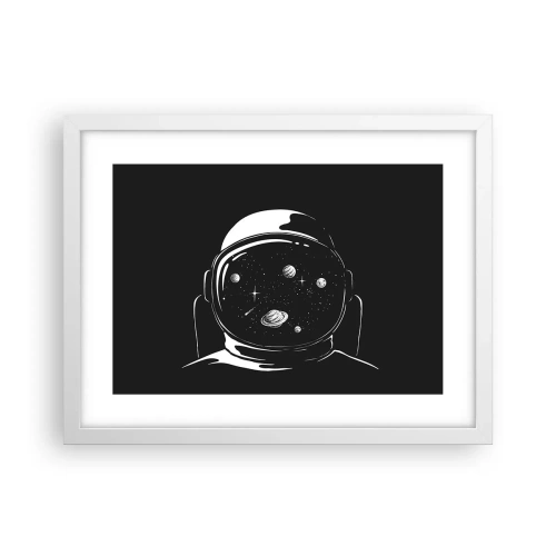 Póster en marco blanco - Bonita vista - 40x30 cm