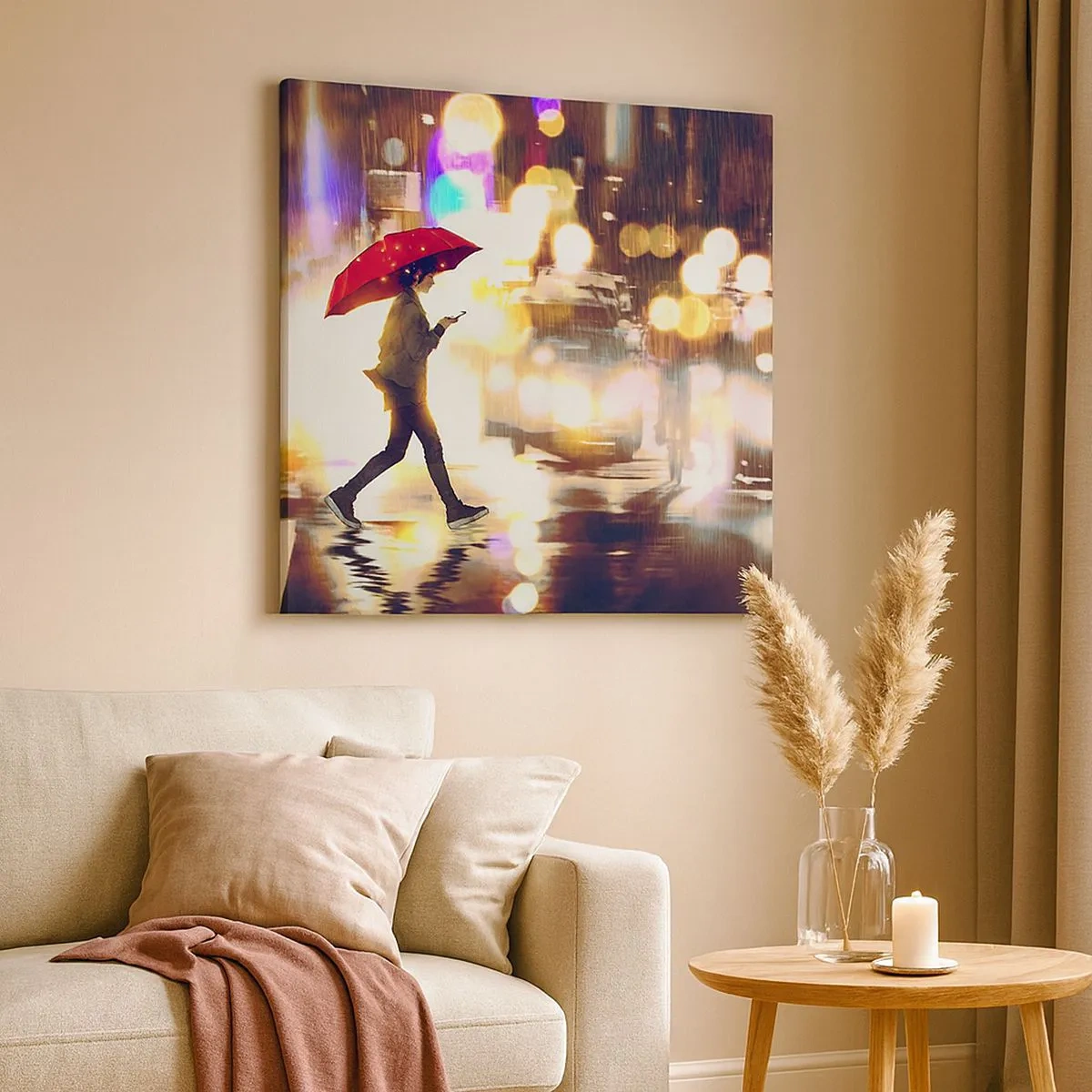 Cuadro sobre lienzo - Impresión de Imagen - Saldrá el sol - 30x30 cm