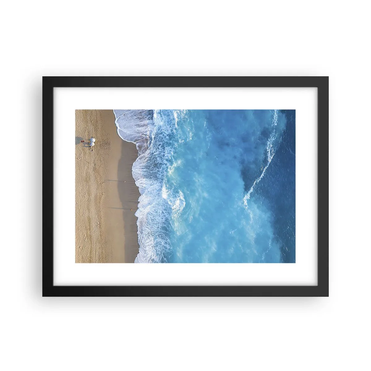 Póster en marco negro - El poder del azul - 40x30 cm