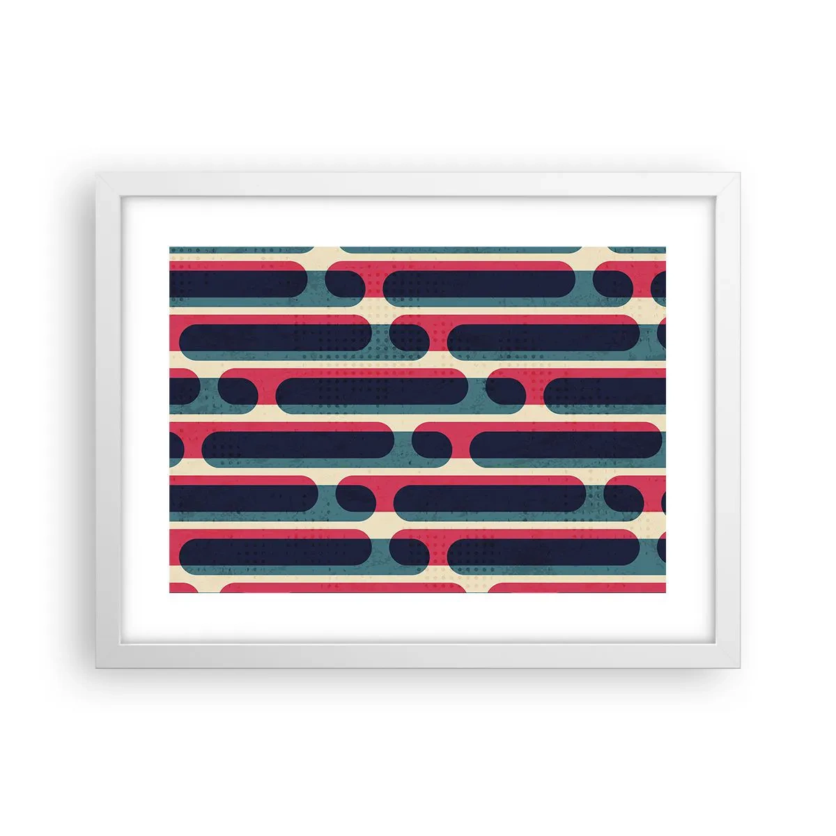 Póster en marco blanco - Profundidad y relieve - 40x30 cm