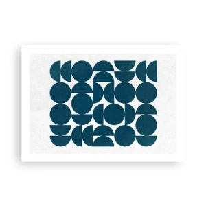 Póster - Círculos y semicírculos - 70x50 cm
