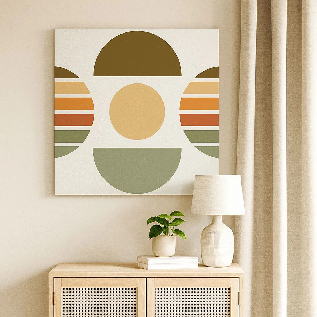 Cuadro sobre lienzo - Impresión de Imagen - Los tonos de la tierra - 30x30 cm