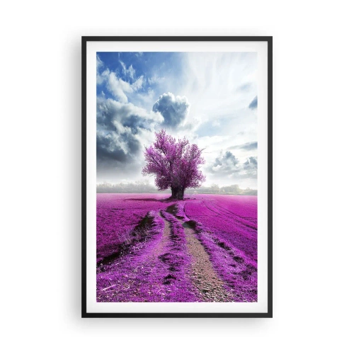 Póster en marco negro - El brezal - un encanto - 61x91 cm