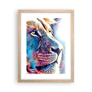 Póster en marco roble claro - La sabiduría de la naturaleza - 30x40 cm