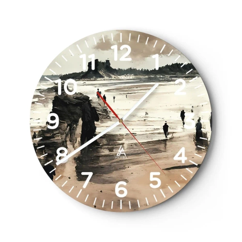 Reloj de pared - Reloj de vidrio - Un sueño evocado - 30x30 cm