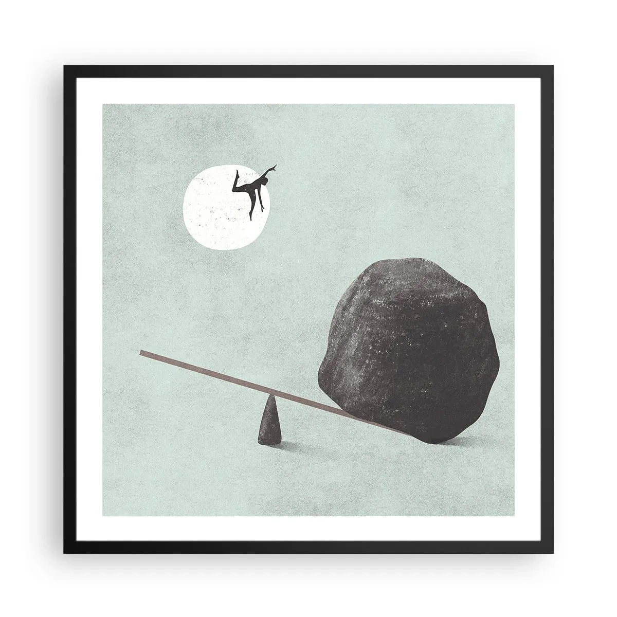 Póster en marco negro - Un sueño hecho realidad - 60x60 cm