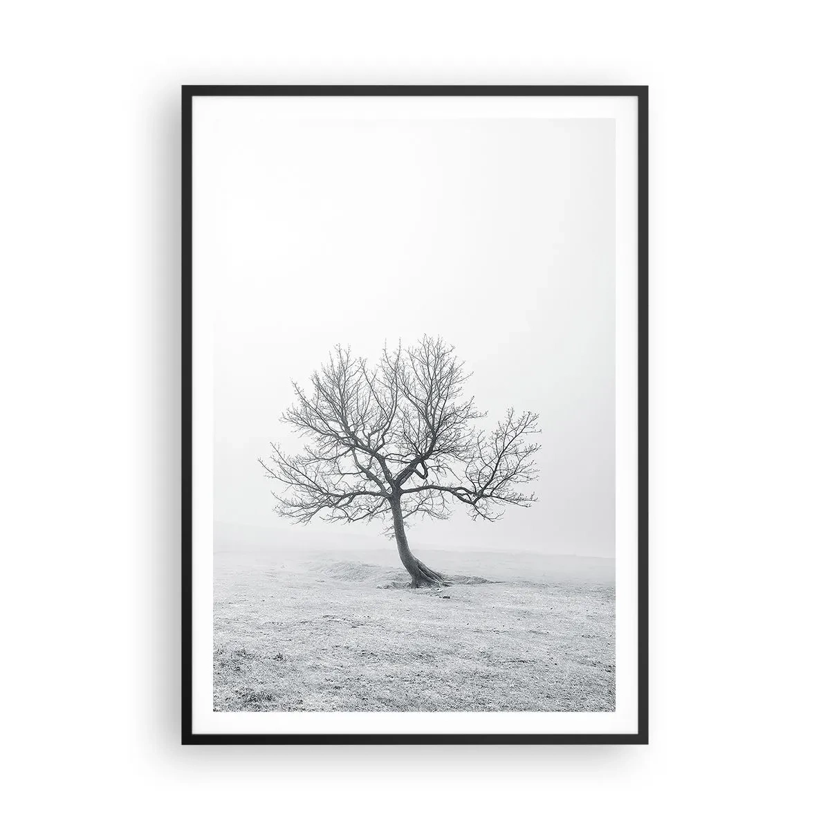 Póster en marco negro - Contra la nada - 70x100 cm