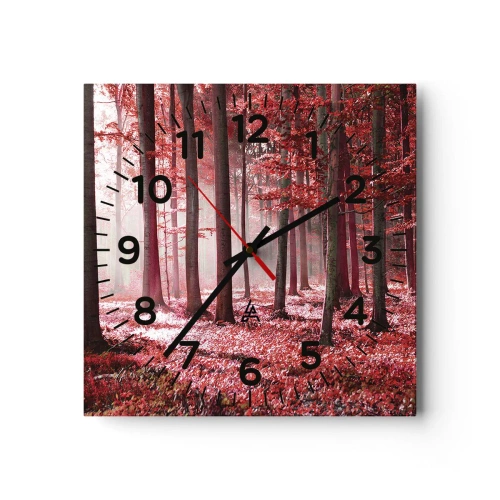 Reloj de pared - Reloj de vidrio - Rojo como el que más - 30x30 cm