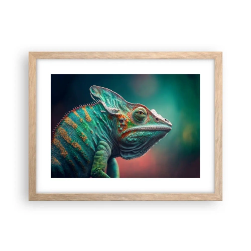 Póster en marco roble claro - ¿Puedes verme? No está bien... - 40x30 cm