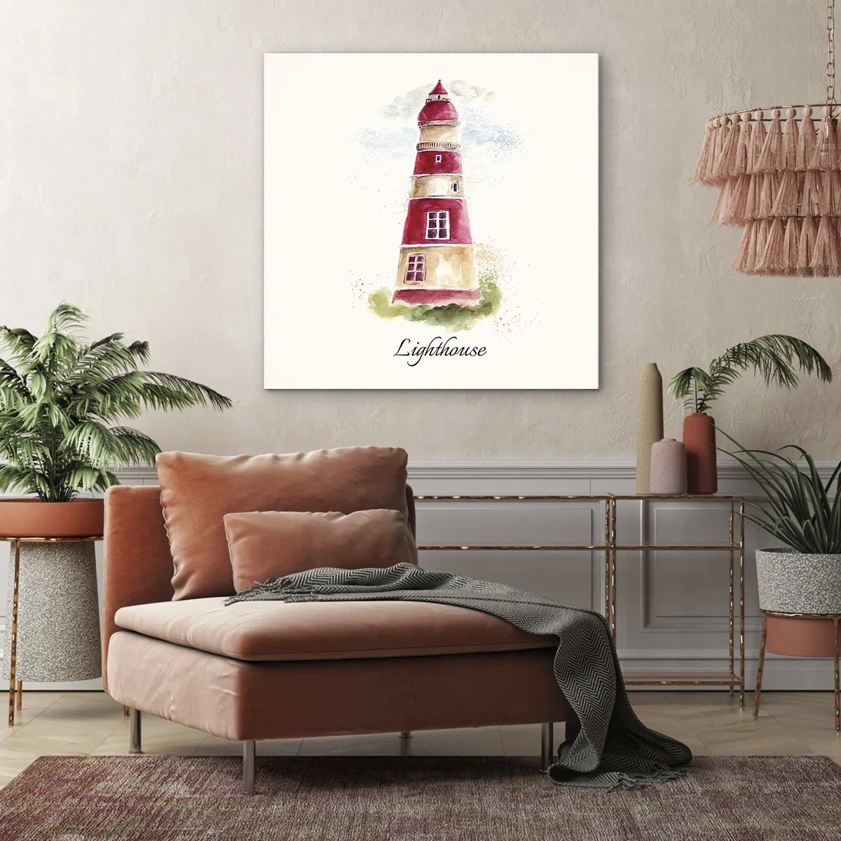 Cuadro sobre lienzo - Impresión de Imagen - Siempre observando - 60x60 cm