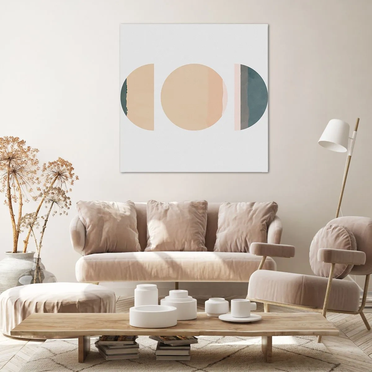 Cuadro sobre lienzo - Impresión de Imagen - Círculo tras círculo - 70x70 cm