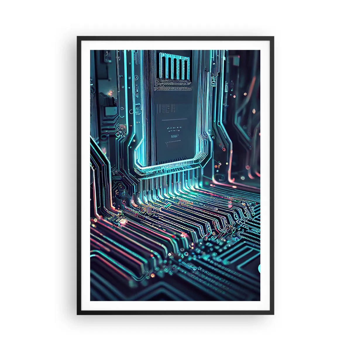 Póster en marco negro - Mi forma de pensar - 70x100 cm