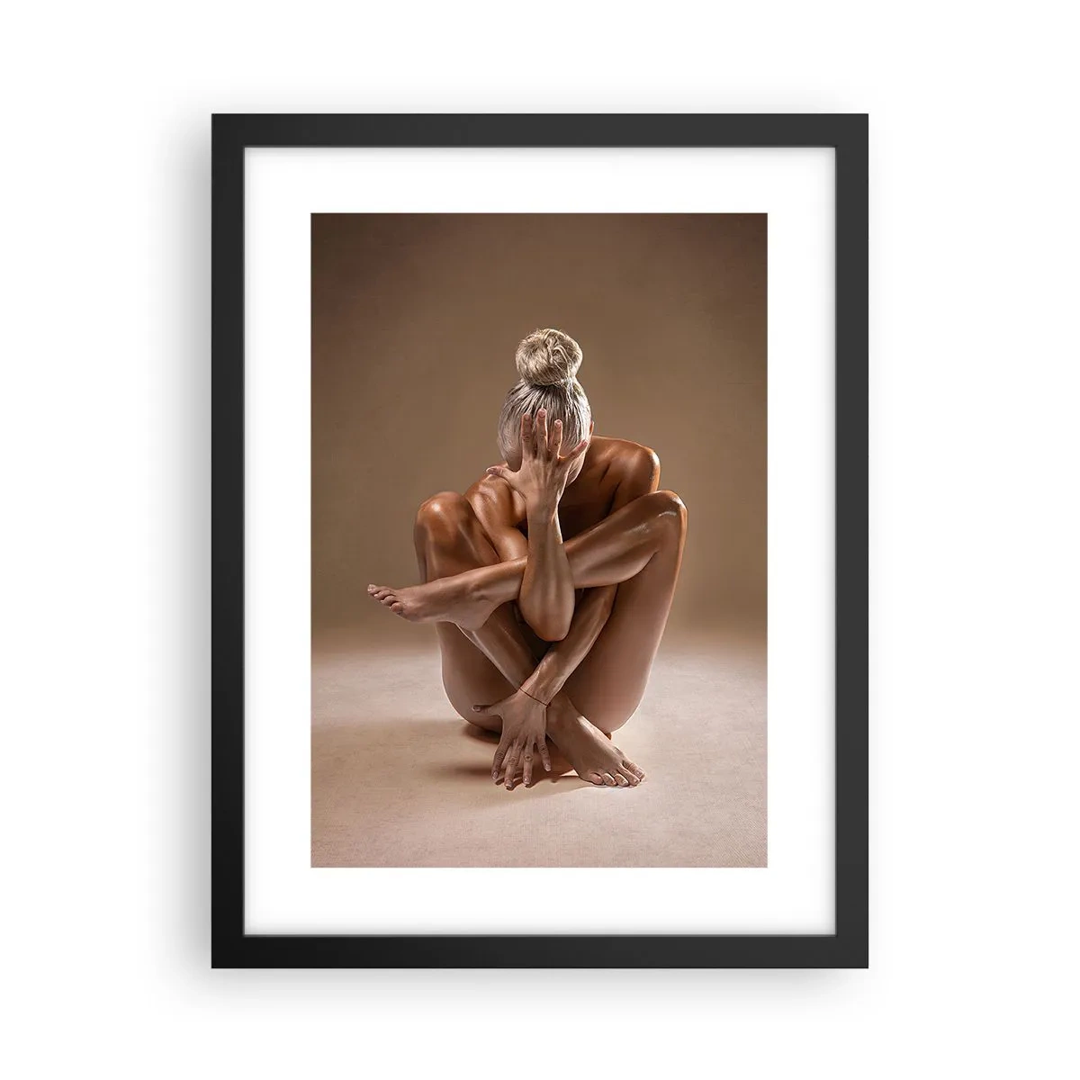 Póster en marco negro - Unidad de cuerpo y espíritu - 30x40 cm
