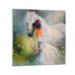 Cuadro sobre vidrio - Impresiones sobre Vidrio - Como si de un hermoso sueño se tratara - 30x30 cm