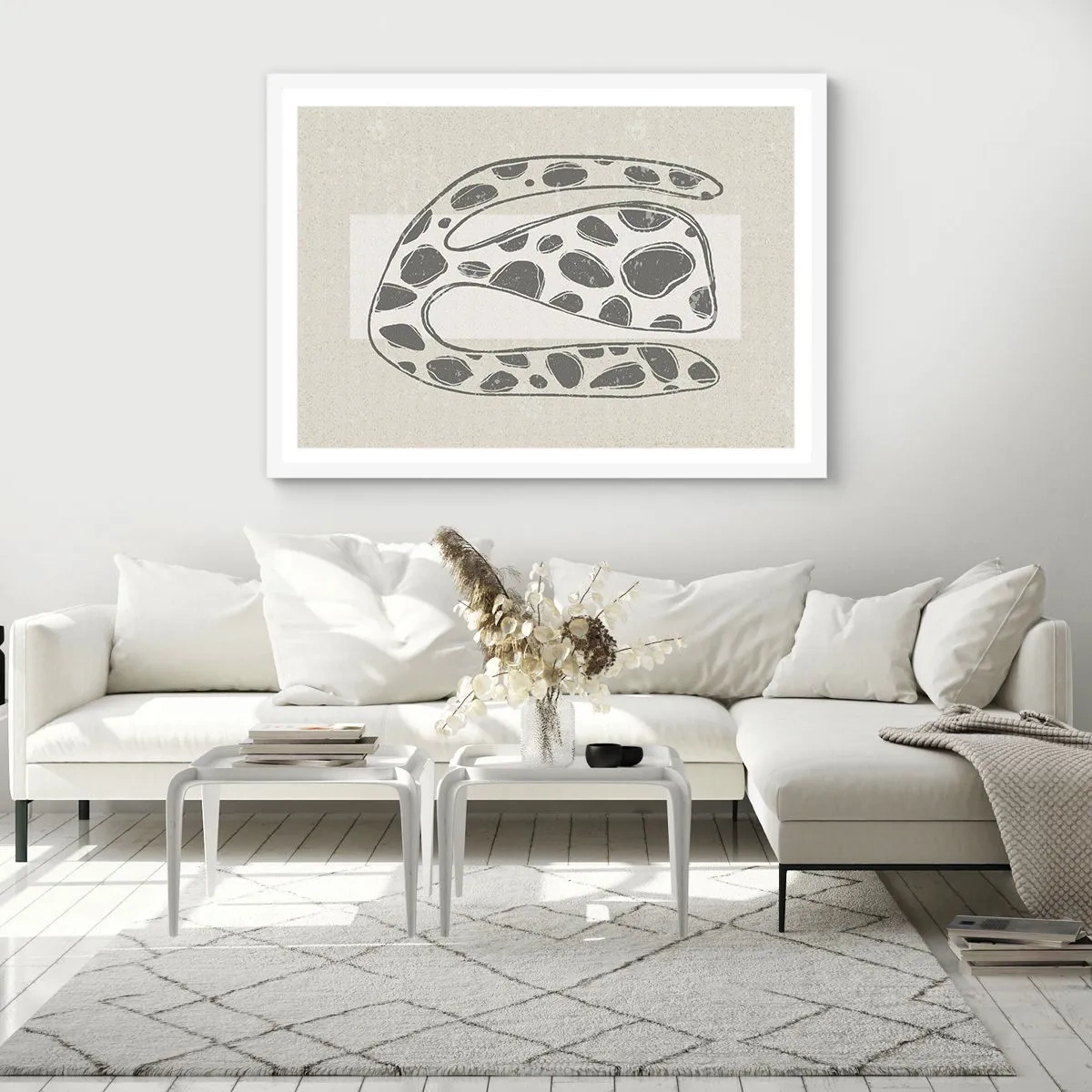 Póster en marco blanco - Una criatura extraña - 100x70 cm