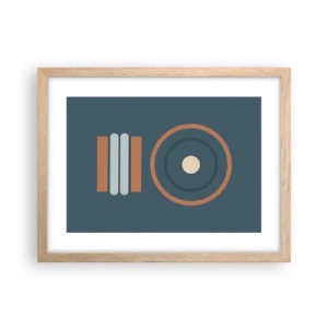 Póster en marco roble claro - La esencia de las cosas - 40x30 cm