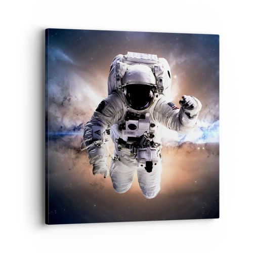 Cuadro sobre lienzo - Impresión de Imagen - Saludos desde el espacio exterior - 40x40 cm