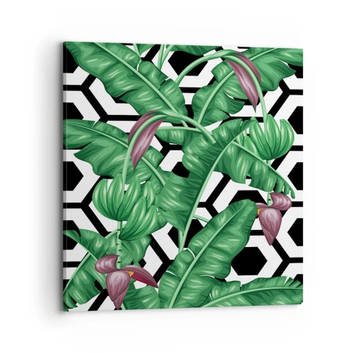 Cuadro sobre lienzo - Impresión de Imagen - Composición simétrica de la naturaleza - 70x70 cm