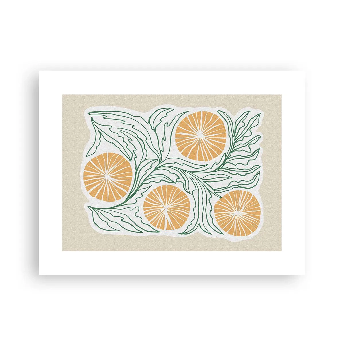 Póster - Étnico con un toque de abstracción - 40x30 cm