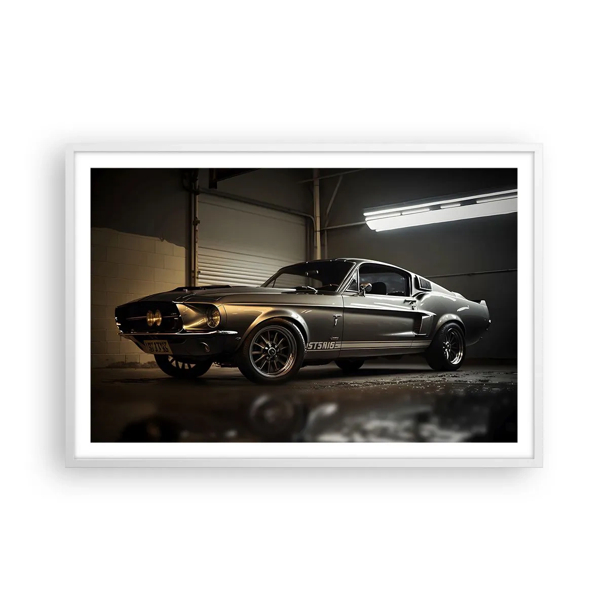 Póster en marco blanco - Un retorno al pasado - 91x61 cm