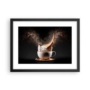 Póster en marco negro - Una explosión de sabor - 40x30 cm