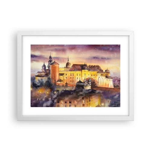 Póster en marco blanco - Una historia y un cuento - 40x30 cm