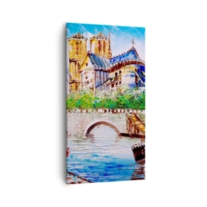 Cuadro sobre lienzo - Impresión de Imagen - Su tiempo nunca pasa - 55x100 cm