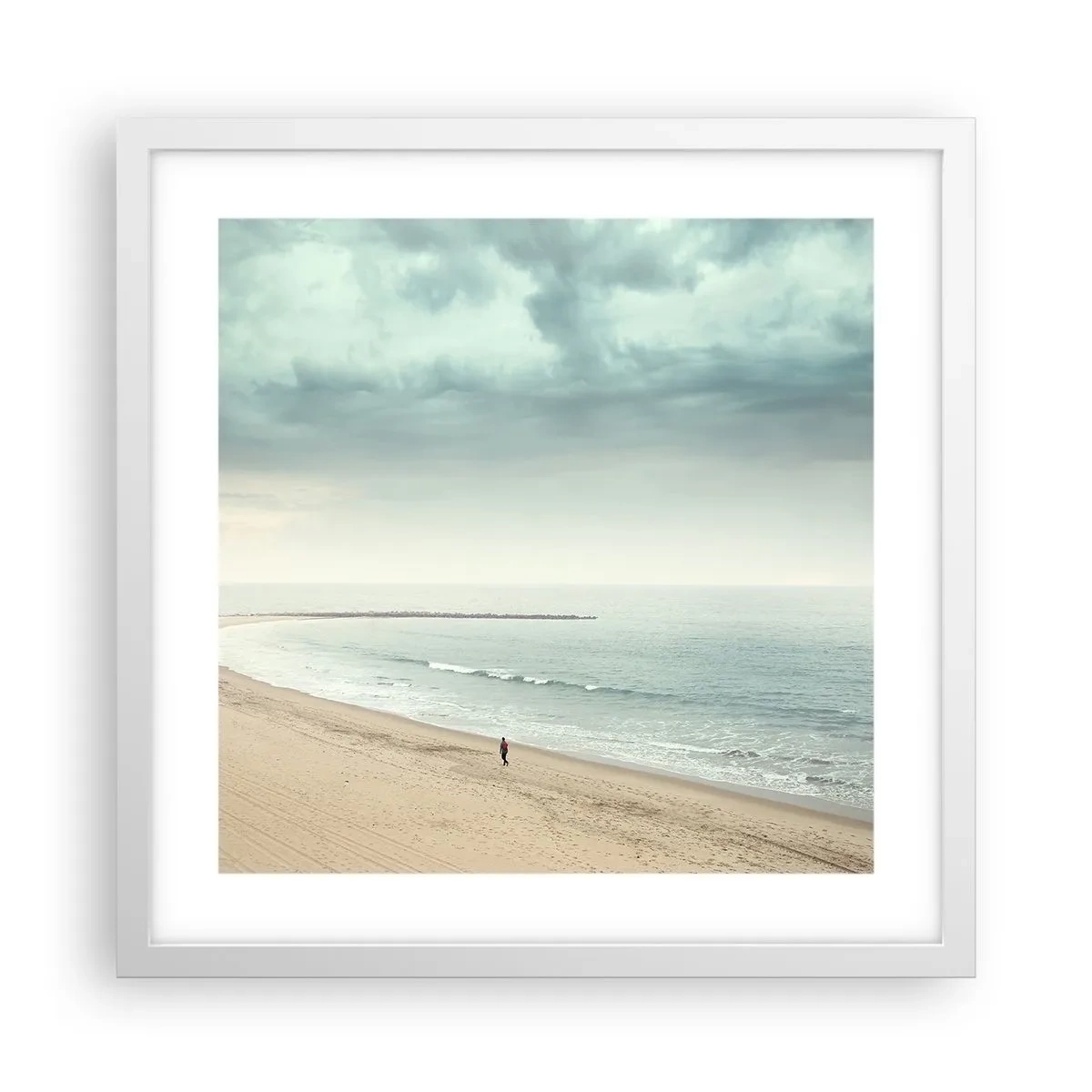 Póster en marco blanco - En busca de la paz - 40x40 cm