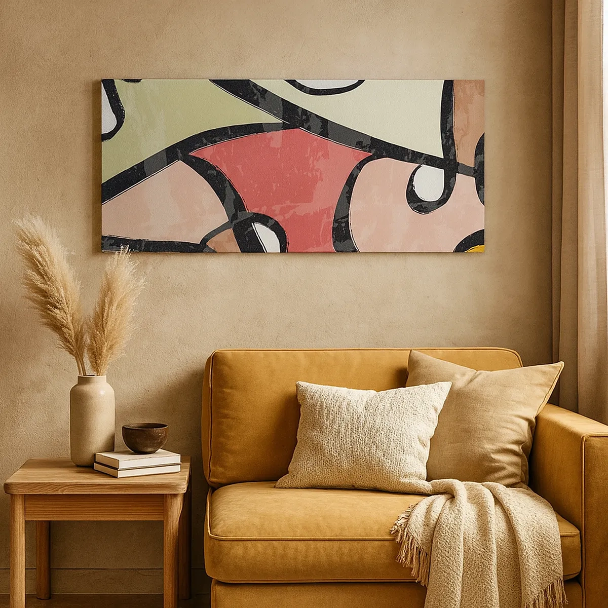 Cuadro sobre lienzo - Impresión de Imagen - Piruetas entre colores - 30x30 cm