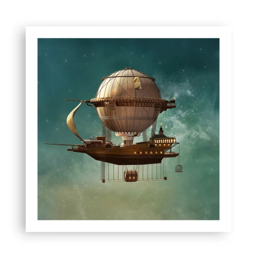 Póster - Julio Verne saluda - 60x60 cm
