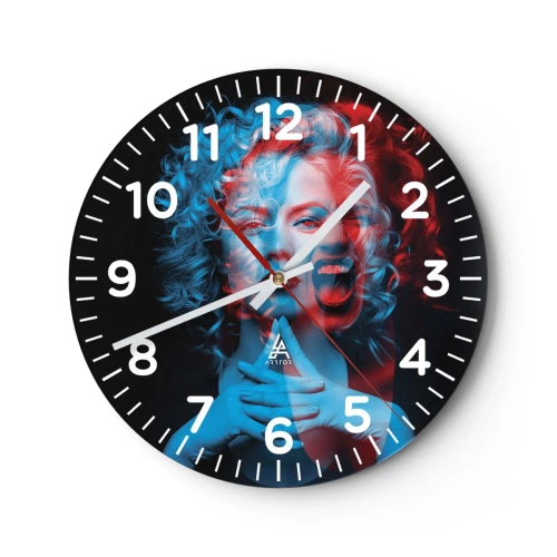 Reloj de pared - Reloj de vidrio - Alter ego - 40x40 cm