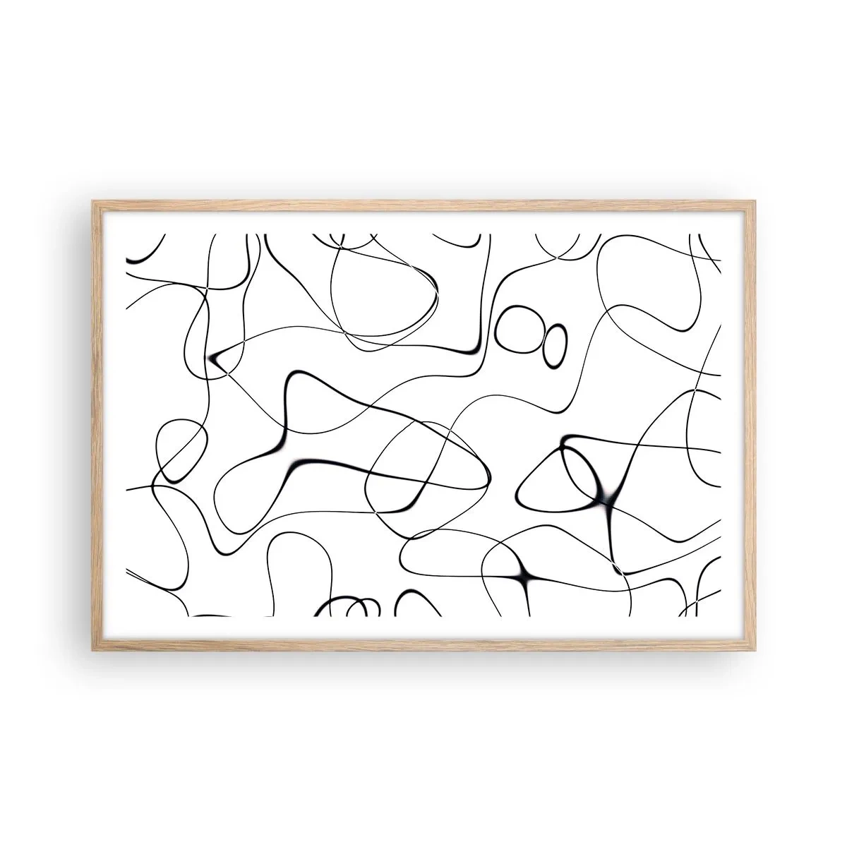 Póster en marco roble claro - Los caminos de la vida, las vicisitudes del destino - 91x61 cm