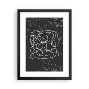 Póster en marco negro - Pensamientos errantes - 30x40 cm