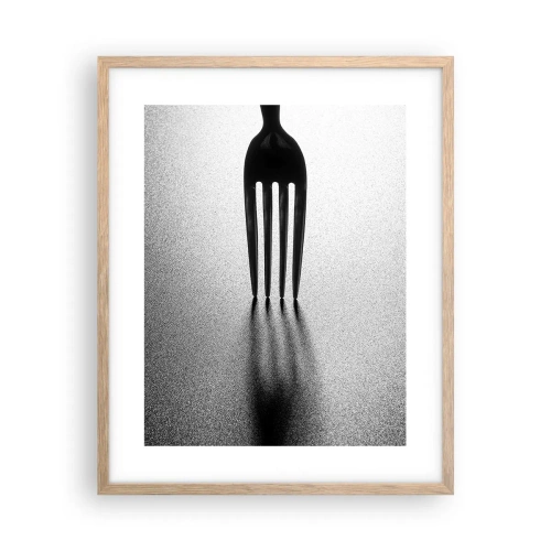 Póster en marco roble claro - Luz y sombra - 40x50 cm