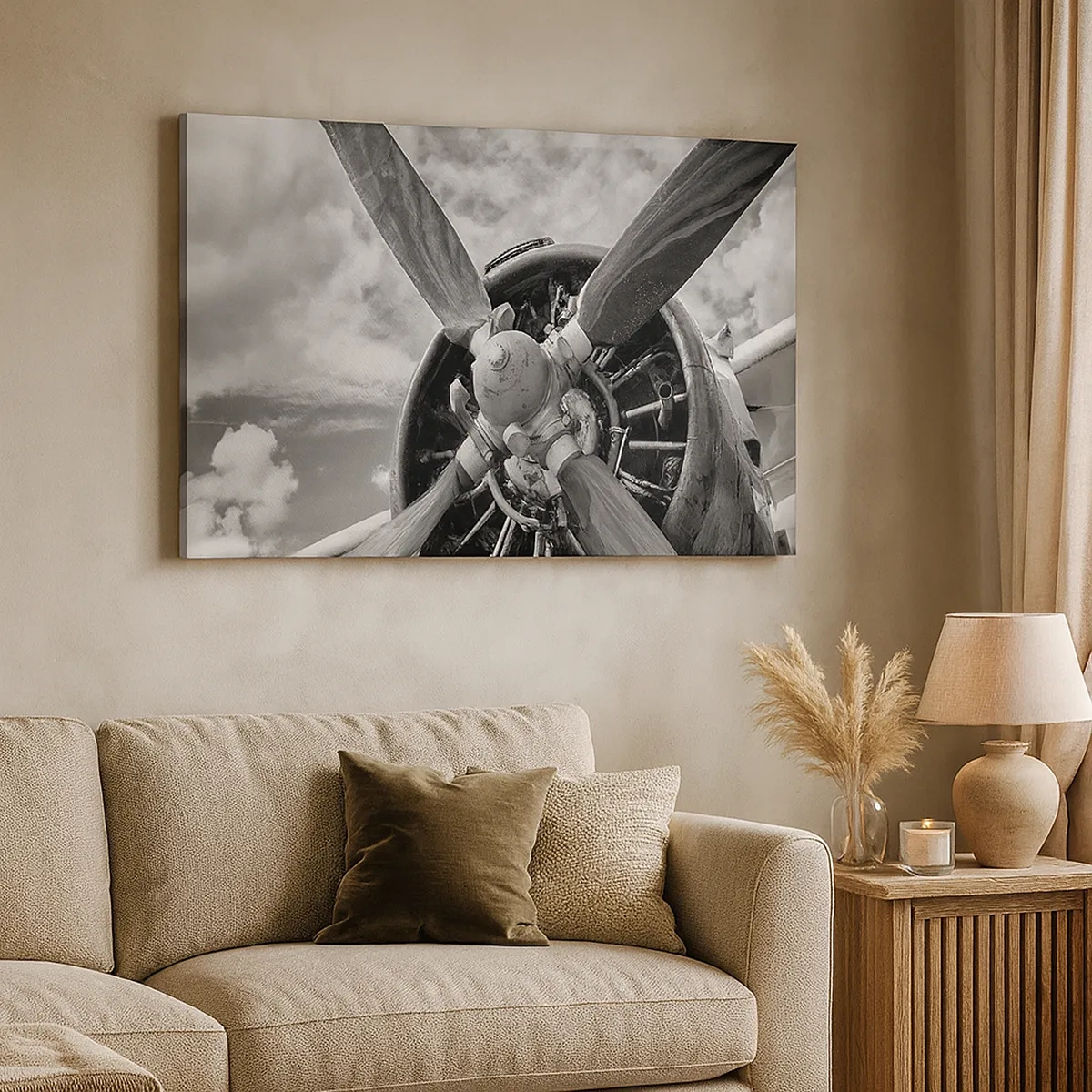 Cuadro sobre lienzo - Impresión de Imagen - Conquistador de los cielos - 30x30 cm