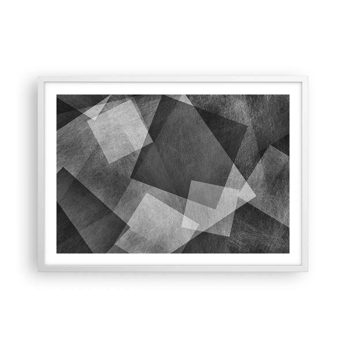 Póster en marco blanco - Un símbolo eterno de permanencia y orden - 70x50 cm