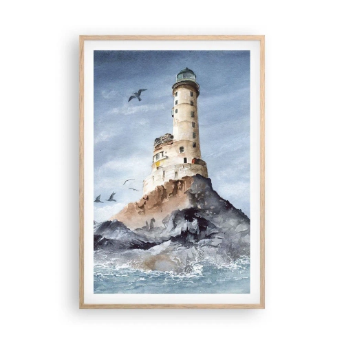 Póster en marco roble claro - Invencible - 61x91 cm