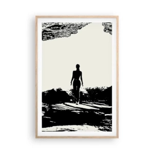 Póster en marco roble claro - Una nueva mirada - 61x91 cm