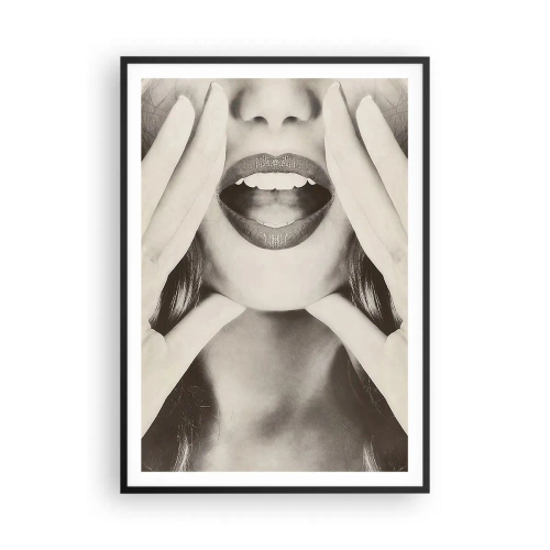 Póster en marco negro - ¡Ya estoy en camino! - 70x100 cm