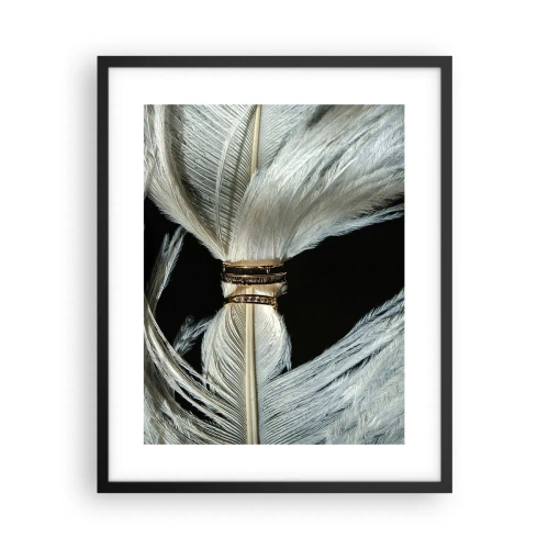 Póster en marco negro - ...y no te dejaré.... - 40x50 cm