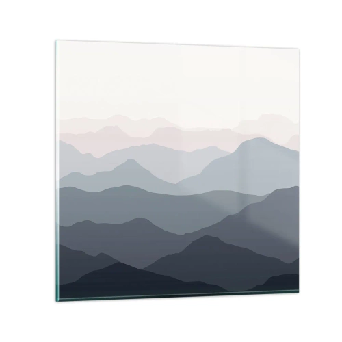 Cuadro sobre vidrio - Impresiones sobre Vidrio - Cordilleras a la vista - 30x30 cm