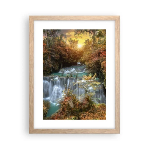 Póster en marco roble claro - El tesoro escondido del bosque - 30x40 cm