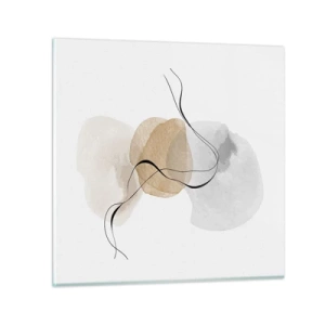 Cuadro sobre vidrio - Impresiones sobre Vidrio - Pompas de aire - 30x30 cm