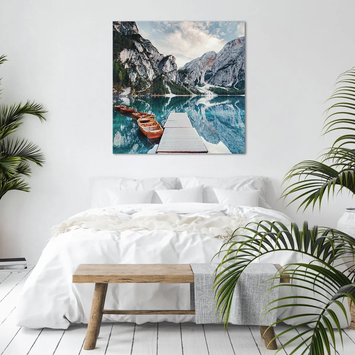 Cuadro sobre lienzo - Impresión de Imagen - Te mostraremos la fuente de la belleza - 60x60 cm