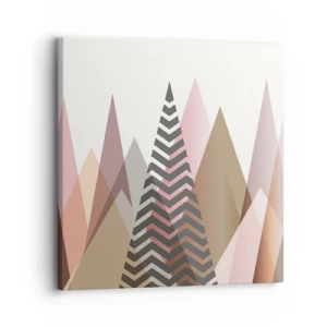 Cuadro sobre lienzo - Impresión de Imagen - Una visión piramidal - 30x30 cm